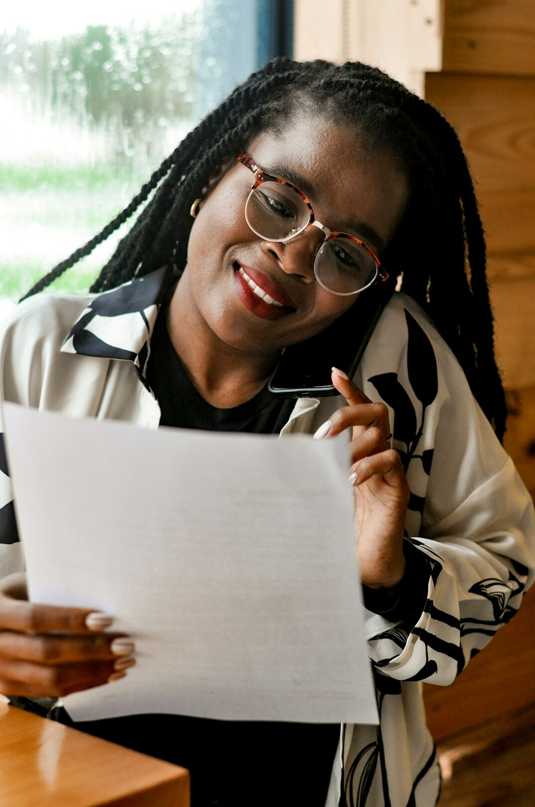 person reviewing mortgage documents
